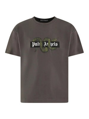 Palm Angels: T-shirts - T-Shirt - Gris