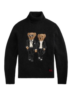 POLO RALPH LAUREN: Rollkragenpullover  und Polo-Ausschnitt - Rollkragenpullover - Schwarz