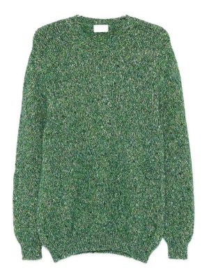 SCAGLIONE: Suéteres con cuello pico - Suéter Cuello Redondo - Verde