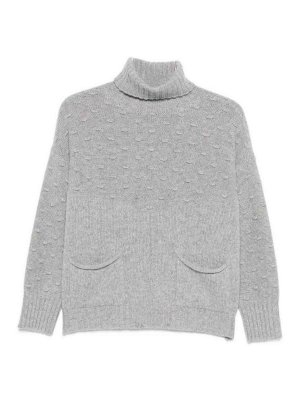 TABARONI CASHMERE: Rollkragenpullover  und Polo-Ausschnitt - Rollkragenpullover - Grau