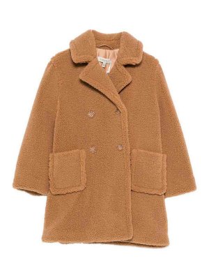 TWINSET: Fur & Shearling Coats - Double-Breasted Teddy Coat