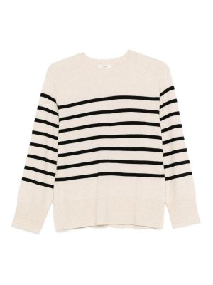 YERSE: crew necks - Striped Crew Neck Sweater