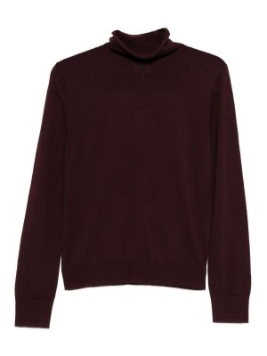 YERSE: Pull col rond - Pull Col Rond - Rouge Brun