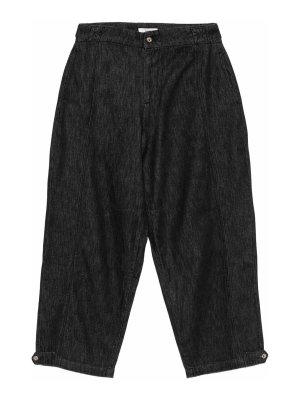 YERSE: straight leg jeans - Texas Jeans In Charcoal Grey Organic Cotton