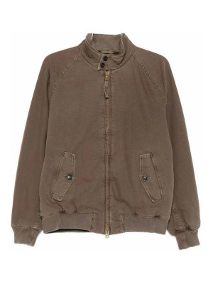 BARACUTA: casual jackets - Cotton Zip-Up Jacket
