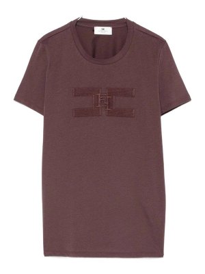 ELISABETTA FRANCHI: t-shirts - Crew Neck T-Shirt With Print