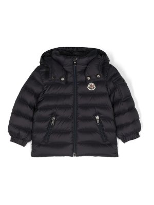 MONCLER: Kurze Daunenjacken - Daunenjacke - Blau