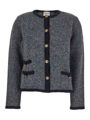 Semicouture: cardigans - Grey  Cardigan