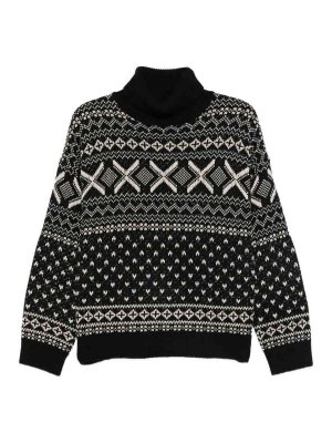 Semicouture: Turtlenecks & Polo necks - Black  Turtleneck Sweater