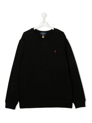 POLO RALPH LAUREN: maglia collo rotondo - Spaccatura del logo Crewneck