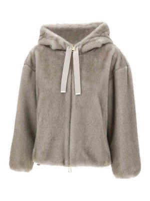 HERNO: Fur & Shearling Coats - Faux Fur Coat With Hood