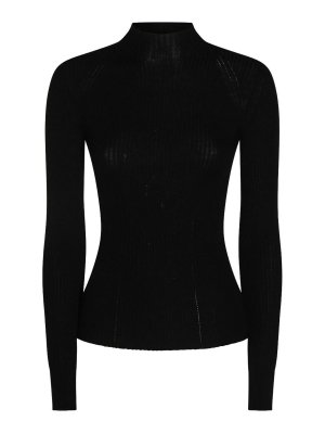 TWINSET: Cuellos altos y polos - Suéter Con Cuello Alto - Negro