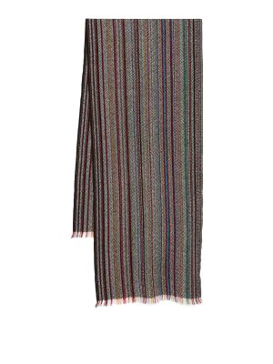 PAUL SMITH: sciarpe e foulard - Sciarpa multicolore in lana con strisce