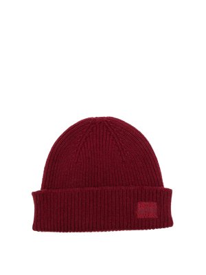 PAUL SMITH: ニットキャップ - ビーニー帽 - ダークレッド