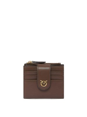 Pinko: wallets & purses - Wallet In Brown Leather