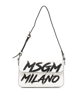 m.s.g.m.: shoulder bags - Shoulder Bag With Logo Print