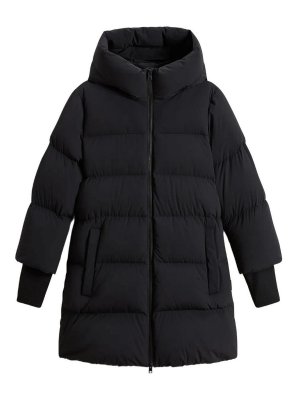 WOOLRICH: Abrigos semilargos - Abrigo Midi - Gris Claro