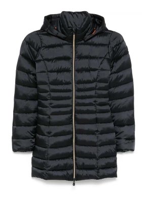 Save The Duck: Knielange Mäntel - Knielanger Mantel - Schwarz