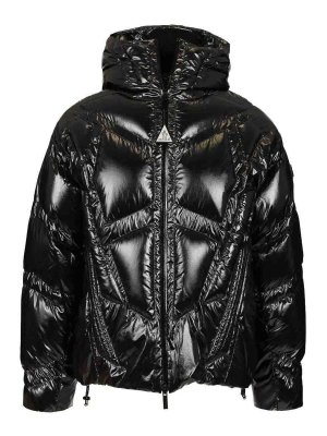 MONCLER: Kurze Daunenjacken - Daunenjacke - Schwarz