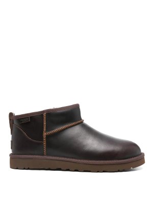 UGG: ankle boots - Classic Ultra Mini Leather Regen