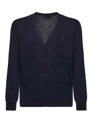 POLO RALPH LAUREN: Strickpullover mit Rundhalsausschnitt - Rundhalspullover - Blau