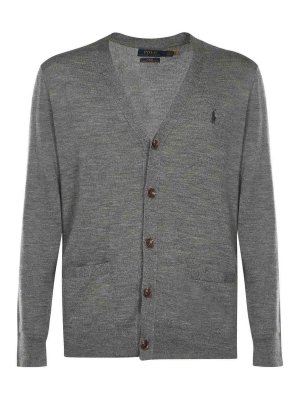 POLO RALPH LAUREN: Cardigans - Cardigan - Grau