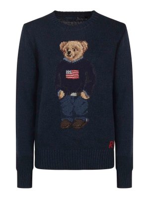 POLO RALPH LAUREN: polo shirts - Polo Bear Cotton And Linen Sweater