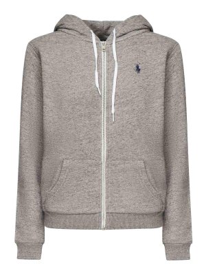 POLO RALPH LAUREN: Sweatshirts & Sweaters - Zip Up Sweatshirt With Logo