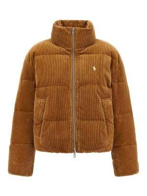 POLO RALPH LAUREN: padded jackets - Ribbed Velvet Down Jacket