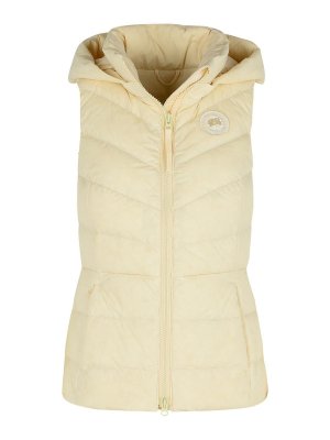 Canada Goose: maglieria gilet - Giubbotto di miscela di poliammide yogurt
