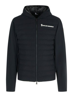 MONCLER: casual jackets - Black Polyamide Blend Jacket