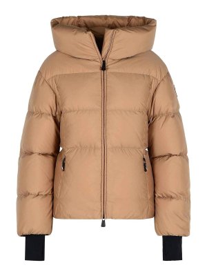 MONCLER: padded jackets - Nisene Beige Polyamide Down Jacket