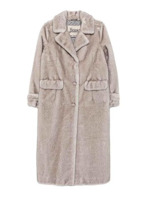 HERNO: knee length coats - Gray jacket