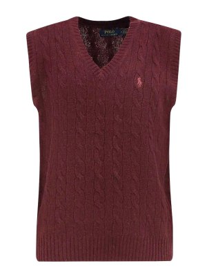 POLO RALPH LAUREN: Chalecos  - Chaleco - Rojo Oscuro