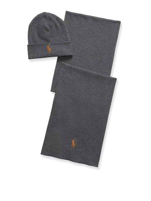POLO RALPH LAUREN: hats & caps - Hat set and cotton scarf