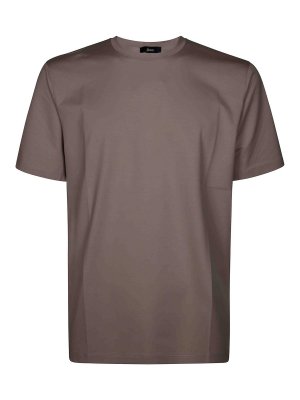 HERNO: T-shirts - T-Shirt - Beige