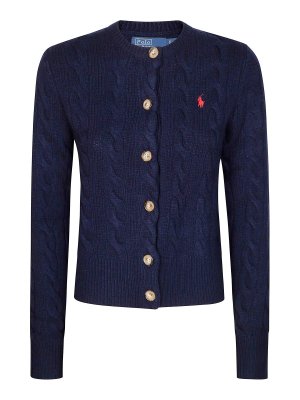 POLO RALPH LAUREN: cardigans - Cardigan braids with buttons and logo