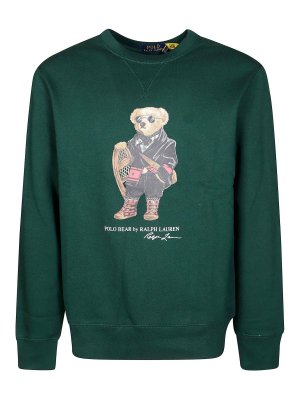 POLO RALPH LAUREN: crew necks - LSCNM4 sweater with Holiday teddy bear