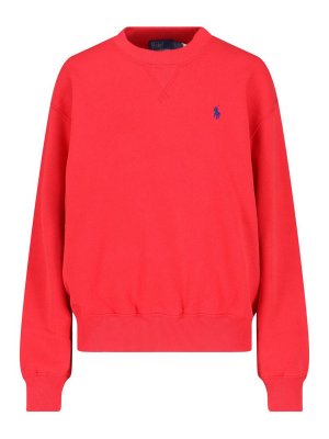 POLO RALPH LAUREN: スウェット＆セーター - スウェットシャツ/セーター - 赤