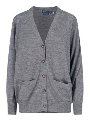 POLO RALPH LAUREN: Cardigans - Cardigan - Gris
