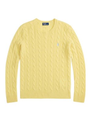 POLO RALPH LAUREN: crew necks - Cable Wool-Cashmere Crewneck Jumper