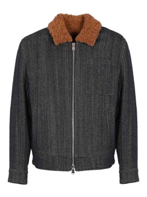 DONDUP: casual jackets - Denim-Effect Cotton Jacket