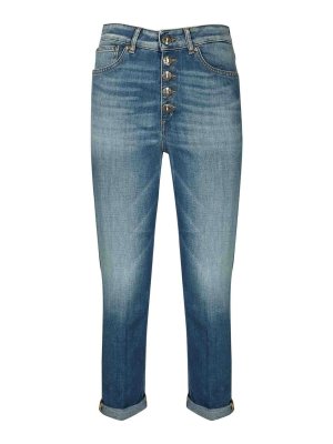DONDUP: straight leg jeans - Koons Loose Jeans In Stretch Denim