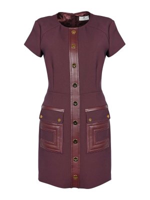 ELISABETTA FRANCHI: knee length dresses - Double Crepe Dress