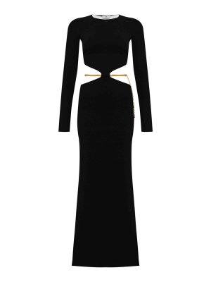 ELISABETTA FRANCHI: evening dresses - Red Carpet Dress In Viscose Knit