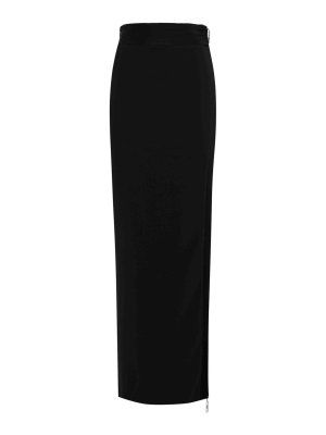 ELISABETTA FRANCHI: Long skirts - Womens Long Crepe Skirt