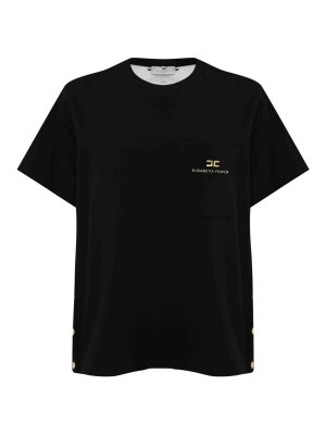 ELISABETTA FRANCHI: t-shirts - Heavy Jersey T-Shirt