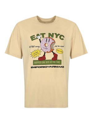 GIORGIO ARMANI: Tシャツ - Tシャツ - ベージュ