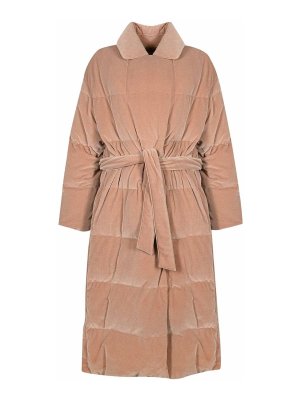 HERNO: padded jackets - Long Velvet Down Jacket