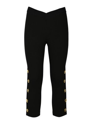 Pinko: leggings - Petto Leggings In Fabric Stitch